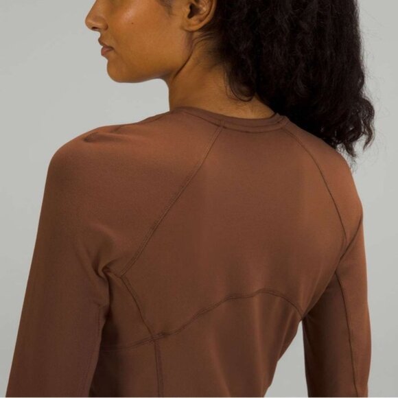 Lululemon Its Rulu Run Long Sleeve ShirtRoasted Brown Size 6 - Picture 6 of 15